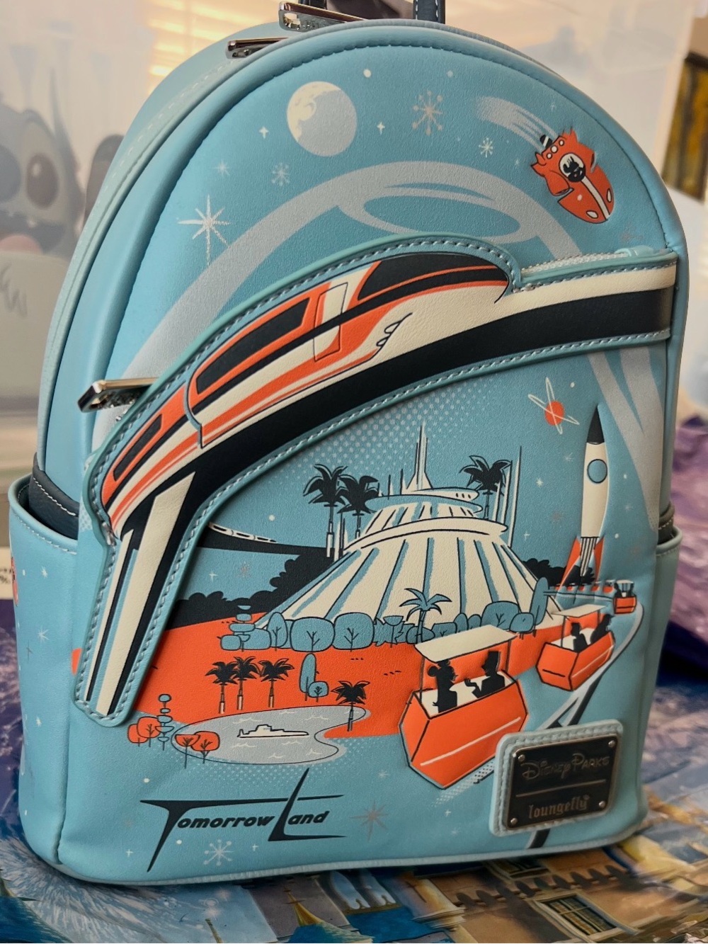 Loungefly Disney Parks Tomorrowland Blue Mini Backpack
